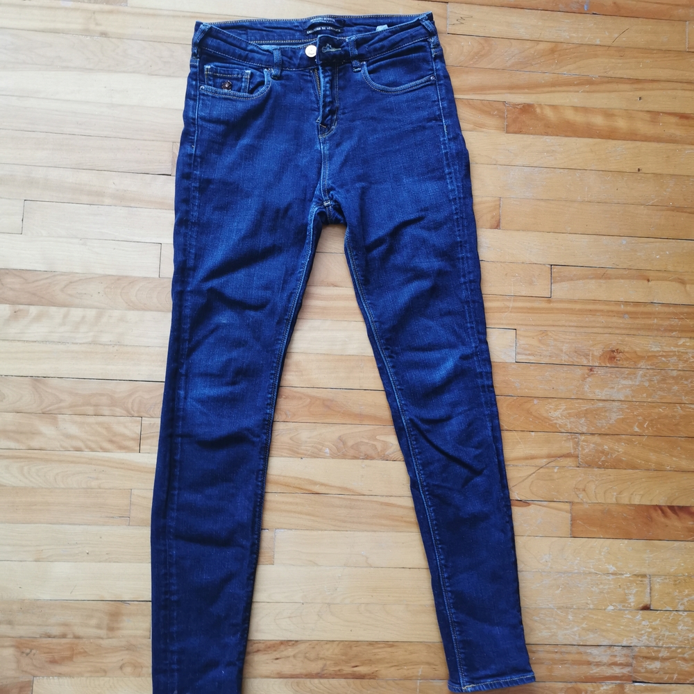 Stylish Dark Blue Denim Jeans